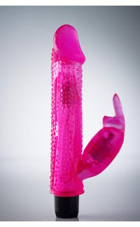 Yoxo Sexy Shop - Vibratore Rabbit KNOBBLY WOBBLY PINK 20 x 3,5 cm.