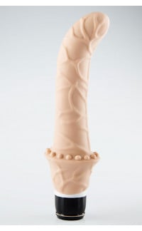 Yoxo Sexy Shop - Vibratore Punto G in PURO SILICONE Impermeabile 19 x 4 cm. Nude