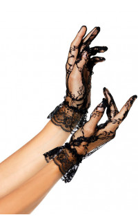 Yoxo Sexy Shop - Guanti in Pizzo con Raffinati Ricami - Taglia Unica
