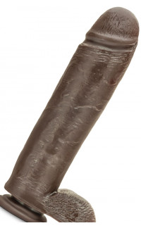 Yoxo Sexy Shop - Dr Skin Fallo Realistico Morbido e Flessibile Scuro 26 X 6 cm.