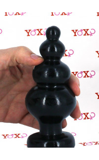 Yoxo Sexy Shop - One More - Cuneo Anale a Sfere Progressive 15,5 x 6,2 cm. Nero