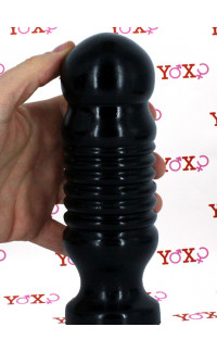 Yoxo Sexy Shop - Dum Dum - Cuneo Anale con Rilievi 19 x 6 cm. Nero