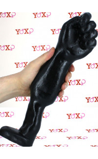 Yoxo Sexy Shop - Hold The Fist - Braccio e Pugno Giganti Realistici con Impugnatura 36,5 x 9,5 cm. Nero
