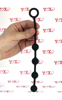 Yoxo Sexy Shop - Catena Anale di 24 cm. in Puro Silicone con 4 Sfere da 2 cm. Nero