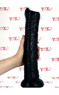 Yoxo Sexy Shop - Gode Trunk - Dildo Anale Gigante Proboscide di Elefante 38,5 x 7,5 cm. Nero