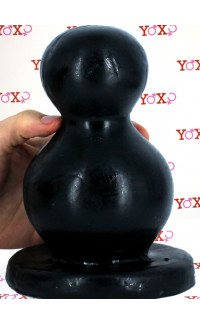 Yoxo Sexy Shop - Mission Twice More - Cuneo Anale Gigante Progressivo 20,5 x 11 cm. Nero