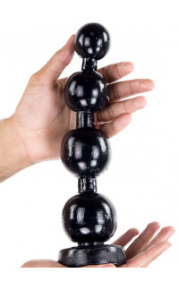 Yoxo Sexy Shop - Prison Beads - Dildo Gigante a Sfere Progressive 28 x 6,2 cm. Nero