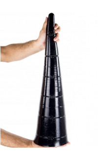 Yoxo Sexy Shop - Snake Cone - Gut Snake Dildo Flessibile a Forma Conica 63 x 15,5 cm. Nero