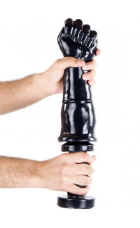 Yoxo Sexy Shop - Hold The Punch - Braccio e Pugno Giganti Realistici con Impugnatura 42 x 9,5 cm. Nero