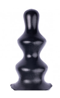 Yoxo Sexy Shop - Dopply Lv 2 - Cuneo Anale Gigante Progressivo 19 x 7,5 cm. Nero