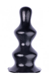 Yoxo Sexy Shop - Dopply Lv 3 - Cuneo Anale Gigante Progressivo 24 x 10 cm. Nero