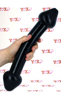 Yoxo Sexy Shop - Miguel - Dildo Anale Gigante Doppio 37 x 7,6 cm. Nero