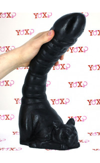 Yoxo Sexy Shop - Meow - Fallo Gigante a Forma di Coda di Gatto 42 x 10 cm. Nero