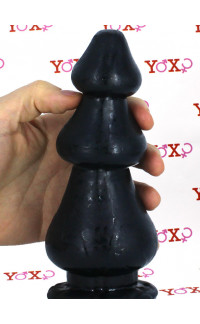 Yoxo Sexy Shop - Woody - Cuneo Anale Progressivo 19 x 7,4 cm. Nero