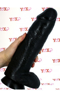 Yoxo Sexy Shop - Super Marvin - Fallo Realistico Gigante 30 x 7,6 cm. Nero