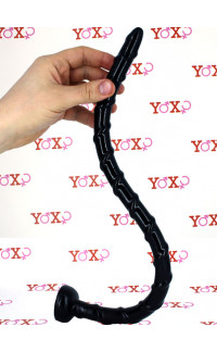 Yoxo Sexy Shop - Surucu - Gut Snake Dildo Flessibile 46,5 x 2 cm. Nero