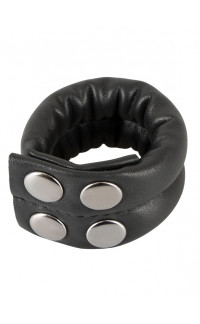 Yoxo Sexy Shop - Anello imbottito per pene o testicoli regolabile 4-4,5 cm.