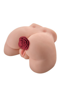 Yoxo Sexy Shop - Rose Butt Plug - Cuneo Anale in Silicone con Butt Rose 10,7 x 3 cm. Rosso