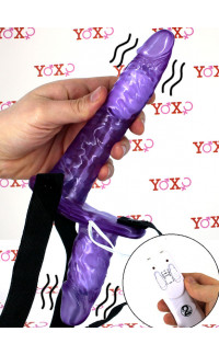 Yoxo Sexy Shop - Omaggio Falli Vibranti Strap-On Indossabili - 18 x 3,5 cm e 10 x 3,5 cm.