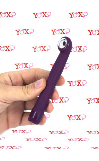 Yoxo Sexy Shop - Vibratore Punto G con Sfera in Metallo Ruotante 13 x 2,2 cm.