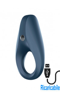 Yoxo Sexy Shop - Satisfyer Rocket Ring Anello Fallico Vibrante in Silicone Blu Ricaricabile con USB