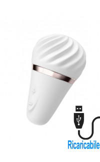 Yoxo Sexy Shop - Satisfyer Little Massaggiatore intimo a Forma di Gelato in Silicone