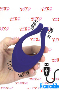 Yoxo Sexy Shop - Satisfyer Endless Love Vibratore per Coppia in Silicone Viola Ricaricabile con USB