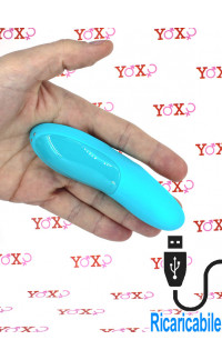 Yoxo Sexy Shop - Satisfyer Teaser Vibratore da Dito in Silicone Azzurro Ricaricabile USB