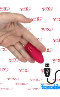 Yoxo Sexy Shop - Satisfyer High Fly Vibratore da Dita in Silicone Fucsia Ricaricabile USB