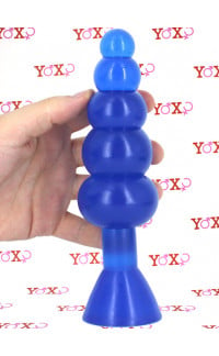 Yoxo Sexy Shop - Fallo Anale Progressivo a Sfere Flessibile 20 x 5,4 cm. Blu