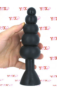 Yoxo Sexy Shop - Fallo Anale Progressivo a Sfere Flessibile 20 x 5,4 cm. Nero