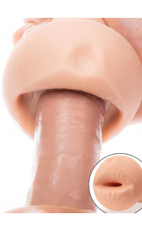 Yoxo Sexy Shop - Mouth Hug - Masturbatore a Forma di Bocca in Morbido RST Color Carne