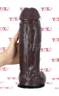 Yoxo Sexy Shop - Zac XL - Fallo Realistico Gigante con Aggancio Mega-Hung 32,5 x 9,1 cm. Africano