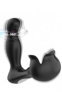 Yoxo Sexy Shop - Stimolatore Anale e Testicoli Armony - Vibratore Surround con Telecomando Nero