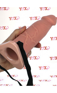 Yoxo Sexy Shop - Fallo Indossabile Cavo Strap-on in PURO SILICONE 20 X 5 cm.