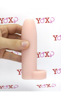 Yoxo Sexy Shop - Guaina Fallica ingrossa Pene + 2cm. diametro con Testa del Pene Scoperta