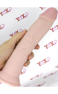 Yoxo Sexy Shop - Fallo ultra realistico Triple Density King Cock color carne con ventosa 25 x 5 cm.