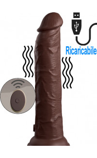 Yoxo Sexy Shop - KCE 9 - Vibratore Realistico in Silicone Dual Density con Telecomando 24,8 x 5 cm. Africano