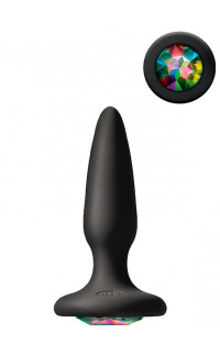 Yoxo Sexy Shop - Plug Anale Con Gemma Arcobaleno 7,5 x 2,1 cm.