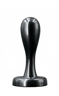 Yoxo Sexy Shop - Plug anale in TPE nero con testa tonda e ventosa 11 x 3,2 cm.