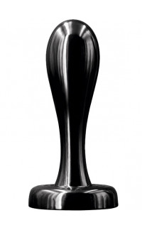 Yoxo Sexy Shop - Plug anale in TPE nero con testa tonda e ventosa 14 x 3,8 cm.
