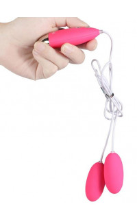 Yoxo Sexy Shop - Ovulo Vaginale ed Ovulo Anale Telecomandati in silicone rosa 5,5 x 2,5 cm.