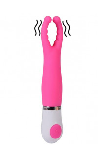 Yoxo Sexy Shop - Stimolatore vibrante impermeabile Scorpion di Shequ in silicone rosa 15 x 2,5 cm.