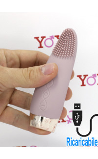 Yoxo Sexy Shop - Stimolatore per clitoride in silicone con setole ultra stimolanti 10 velocità ricaricabile  USB