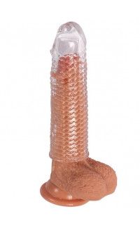 Yoxo Sexy Shop - Guaina Ingrossa Pene Stimolante Phil Trasparente 16,5 x 4 cm.