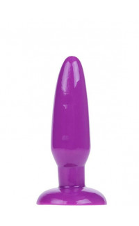Yoxo Sexy Shop - Plug anale viola con ventosa 11,5 x 3,5 cm.