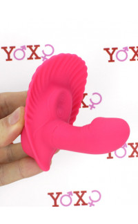 Yoxo Sexy Shop - Vibratore Punto G indossabile in silicone rosa 7 x 2,8 cm.