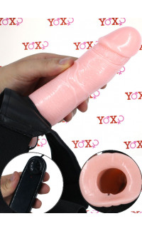 Yoxo Sexy Shop - Fallo Cavo Vibrante Indossabile con Regolatore Velocità 17 x 4,5 cm.