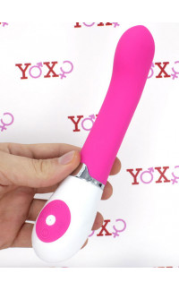 Yoxo Sexy Shop - Daniel - Vibratore in silicone magenta 19,5 x 3,1 cm.