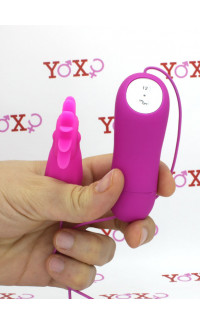 Yoxo Sexy Shop - Lingue stimola clitoride in silicone fucsia 7,5 x 4,8 cm.